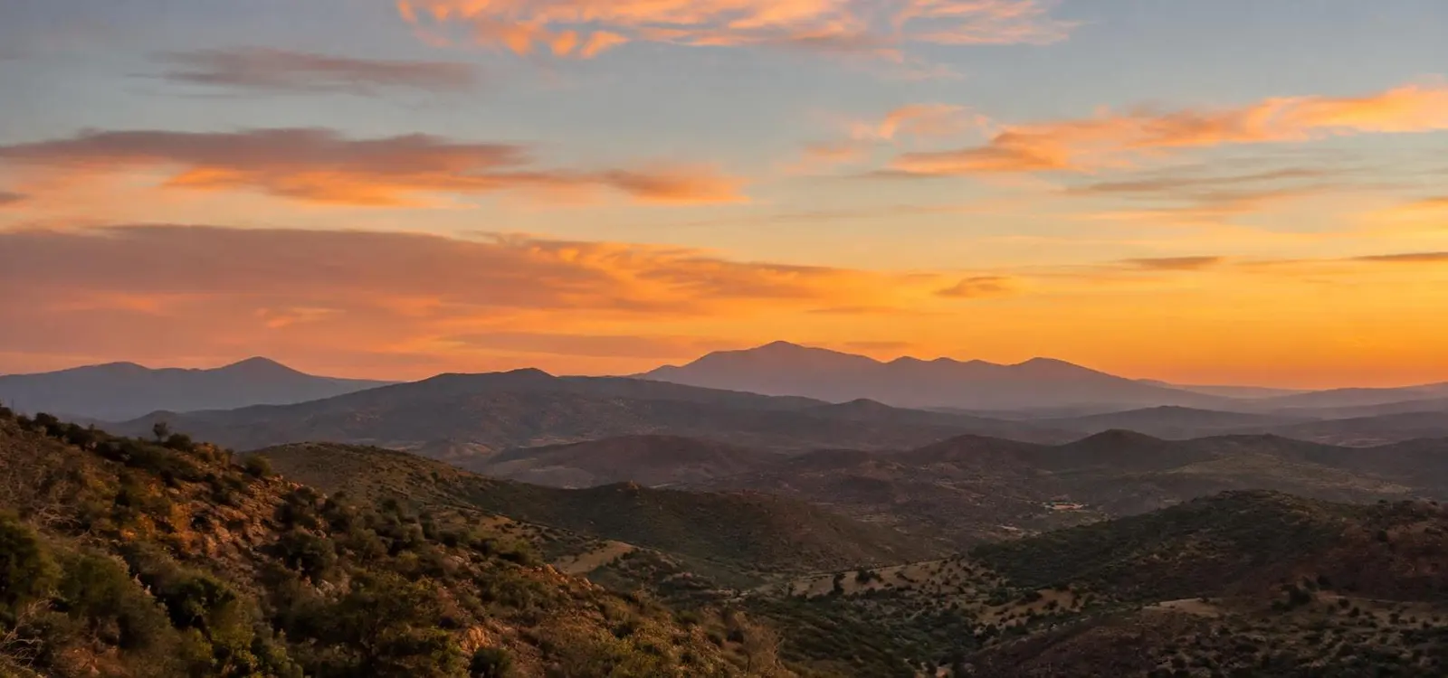 Bisbee Guns — Southern Arizona Panoramic view of the desert and mountains of Southern Arizona near Bisbee